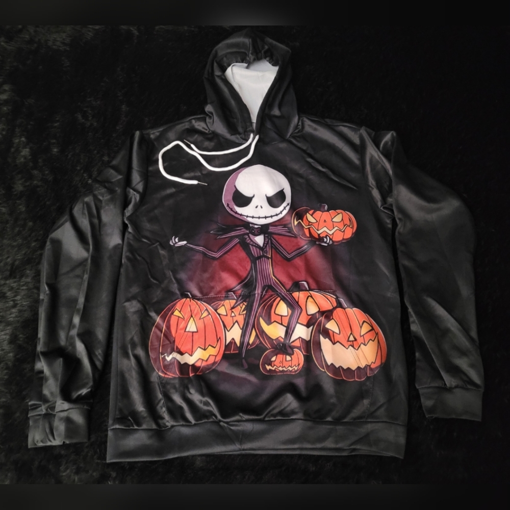 NWOT The Nightmare Before Christmas Jack Pumpkins Hoodie Small